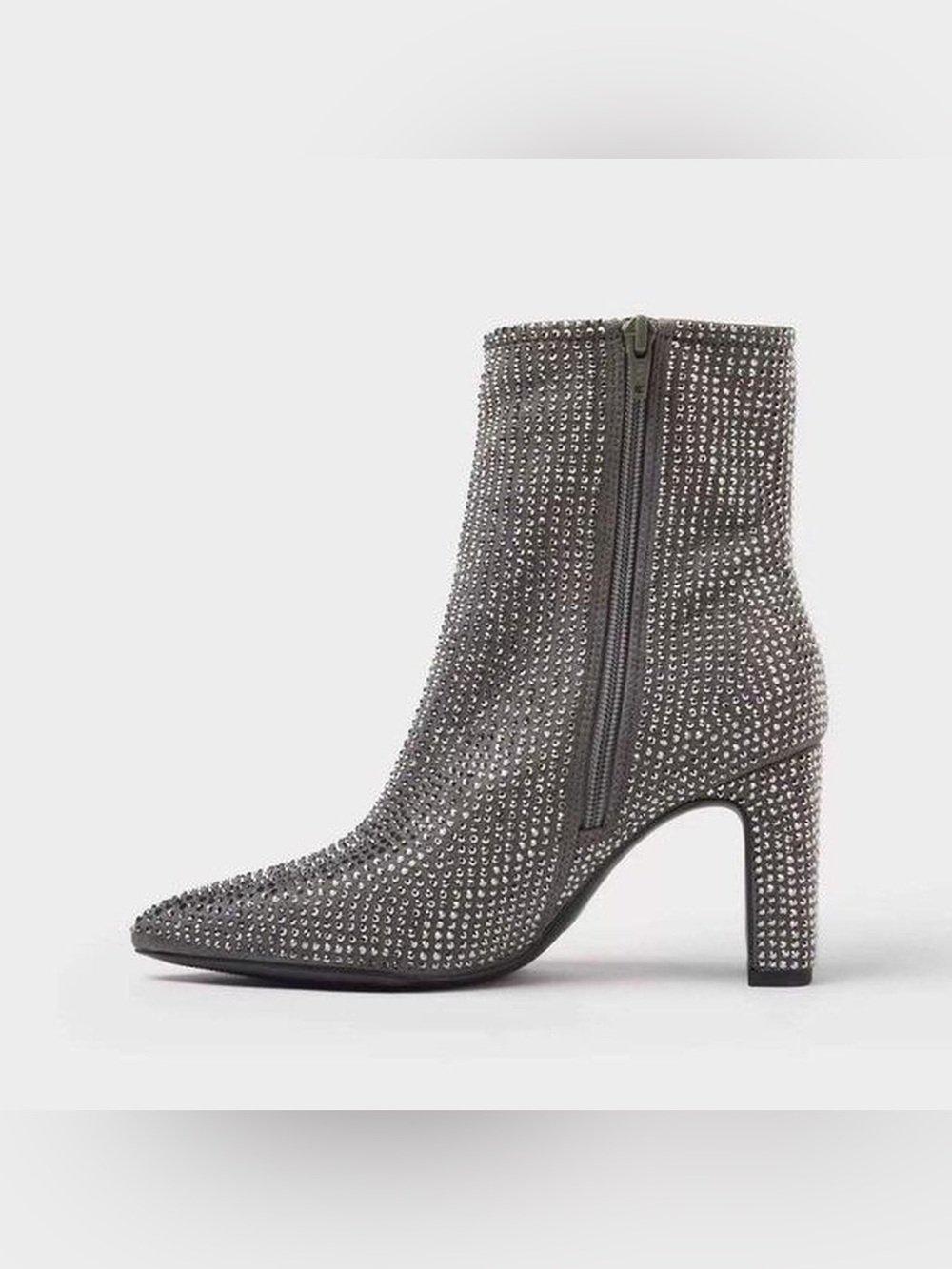 Women’s Gloria Low Shaft Heeled Rhinestones Boots - A New Day
